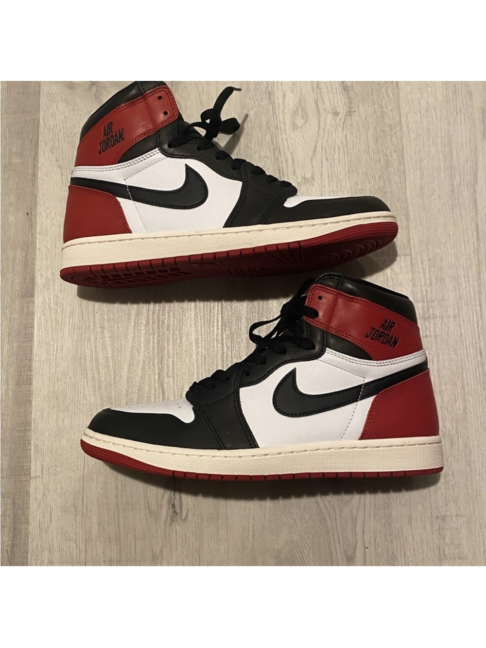 Jordan Air High-Top Sneakers - Black/White/Red